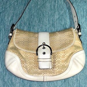 VINTAGE COACH Soho Bag F06808, Sig. Sufflette Cloth Handbag/Shoulder Bag